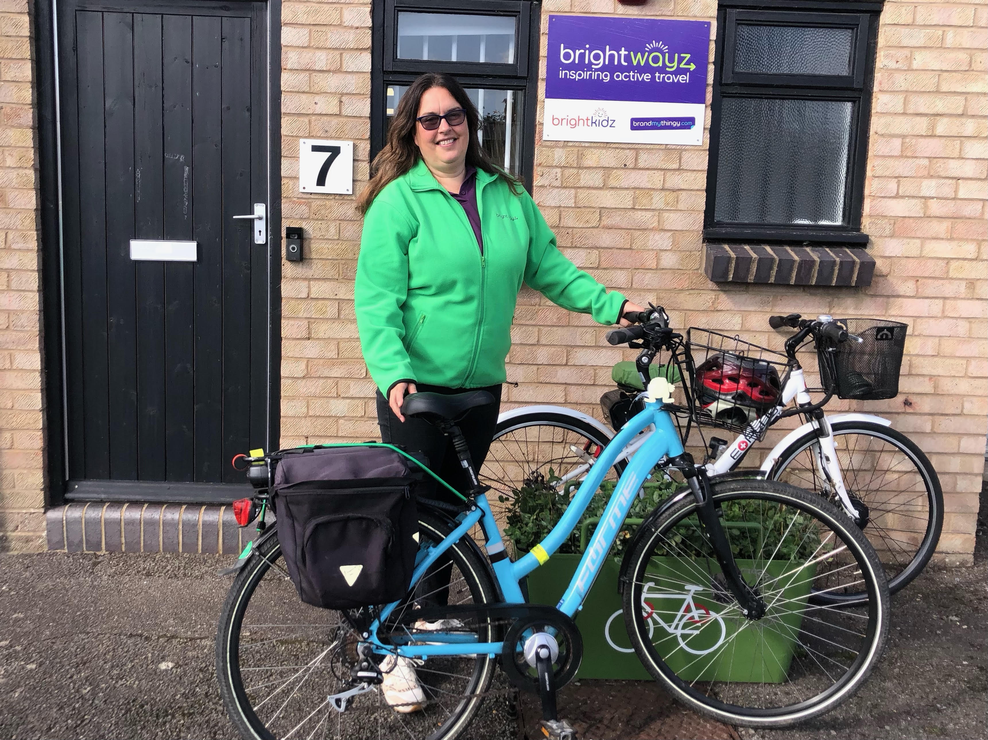 Alison with her bike