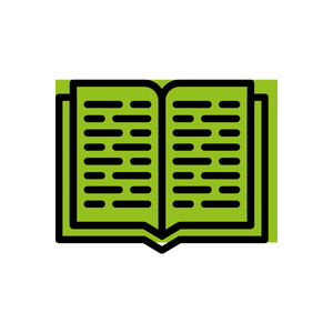 Icon Brightwayz story book with pages