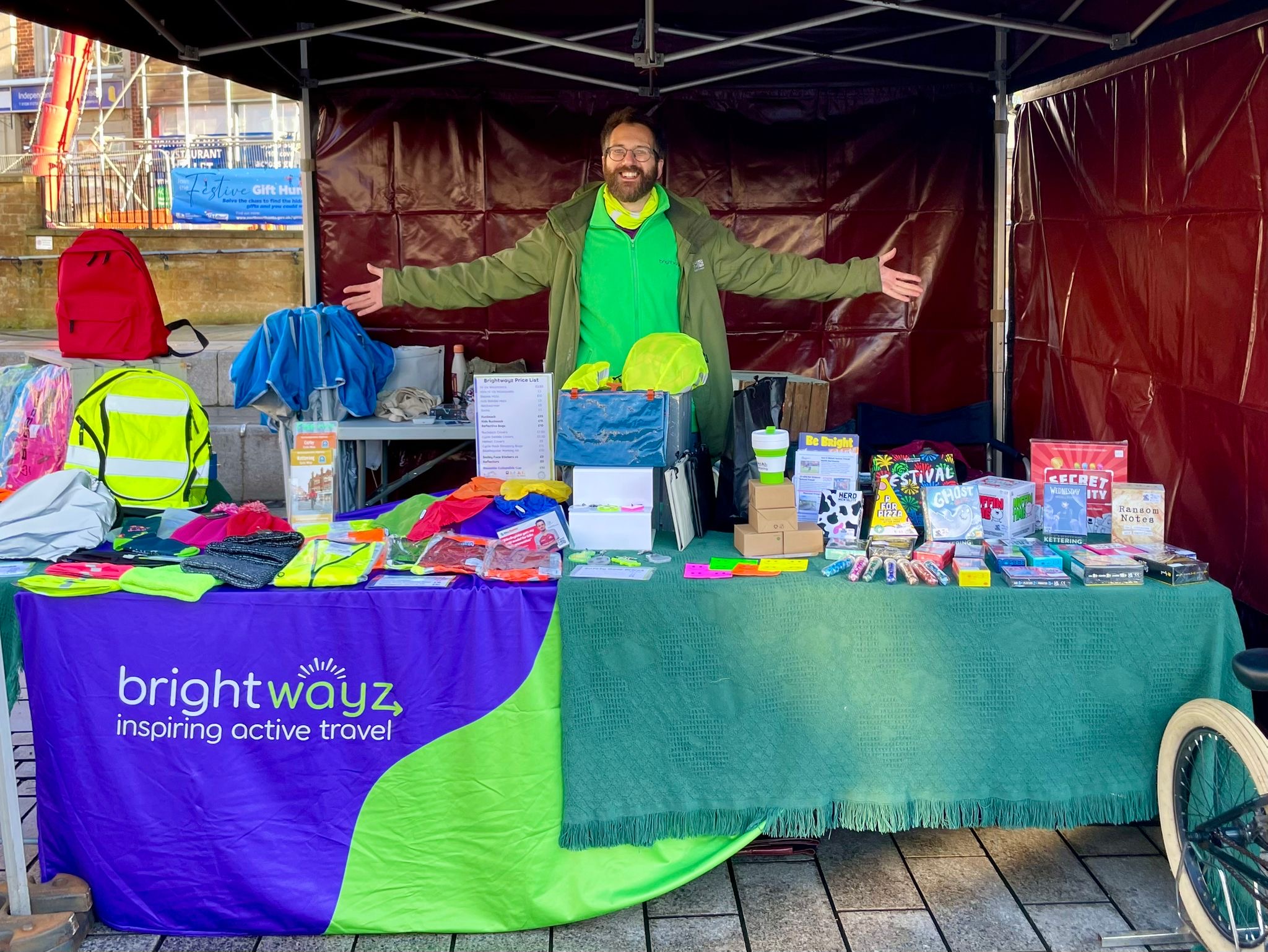 Dez at Christmas market.