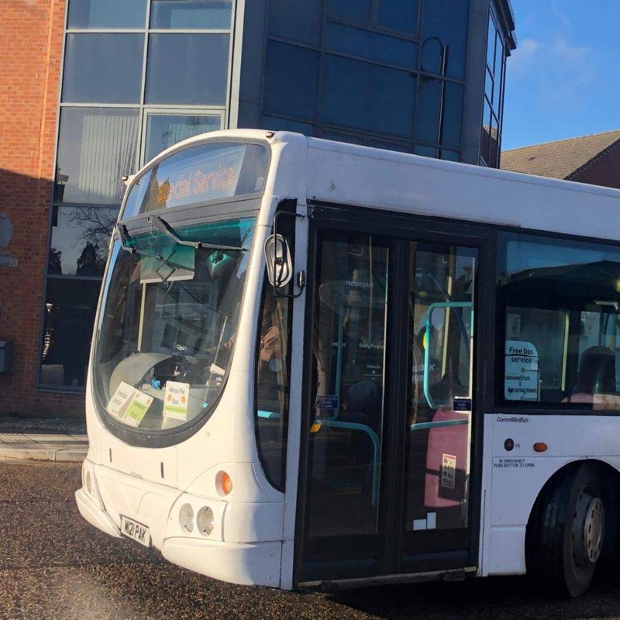 Mince Pie Bus in use.