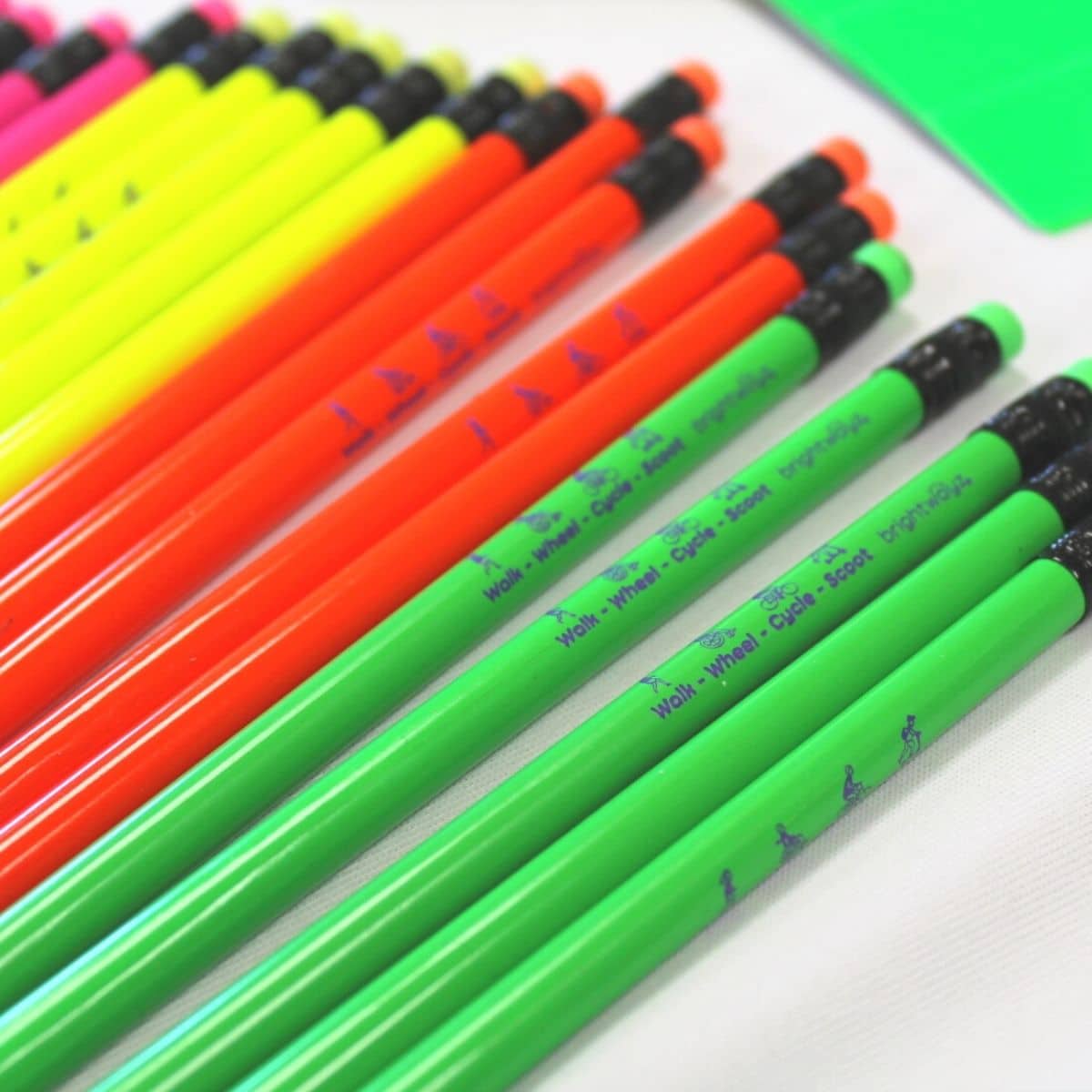 Pencils from active travel to work pack.