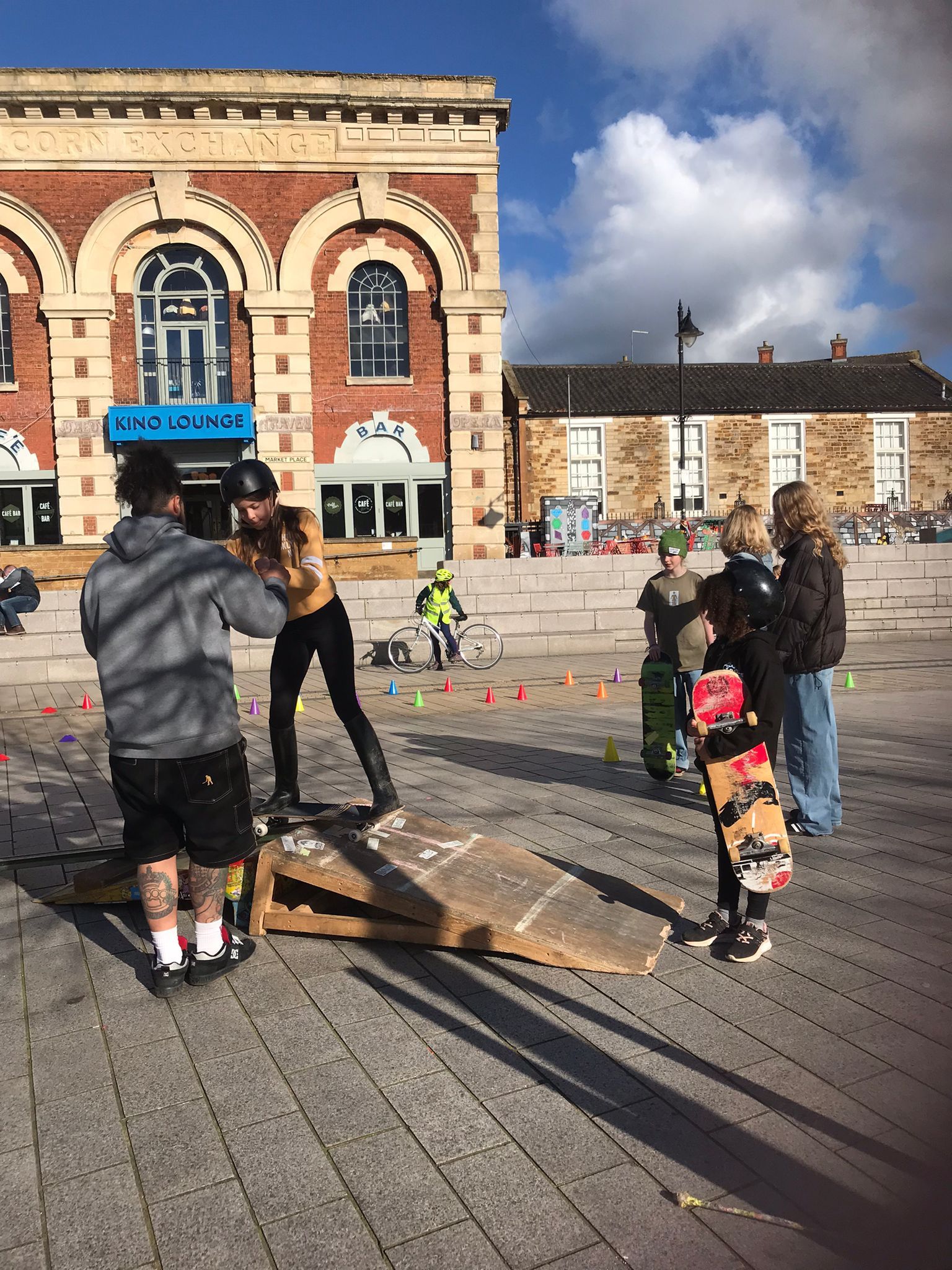 Travis Skateboard lessons market place.