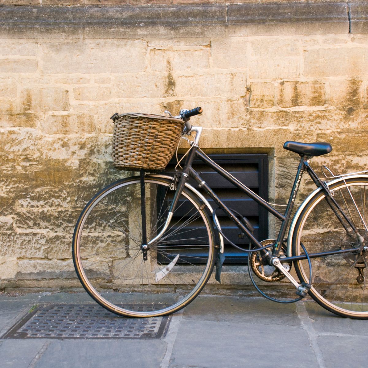 Bike leaning against a wall