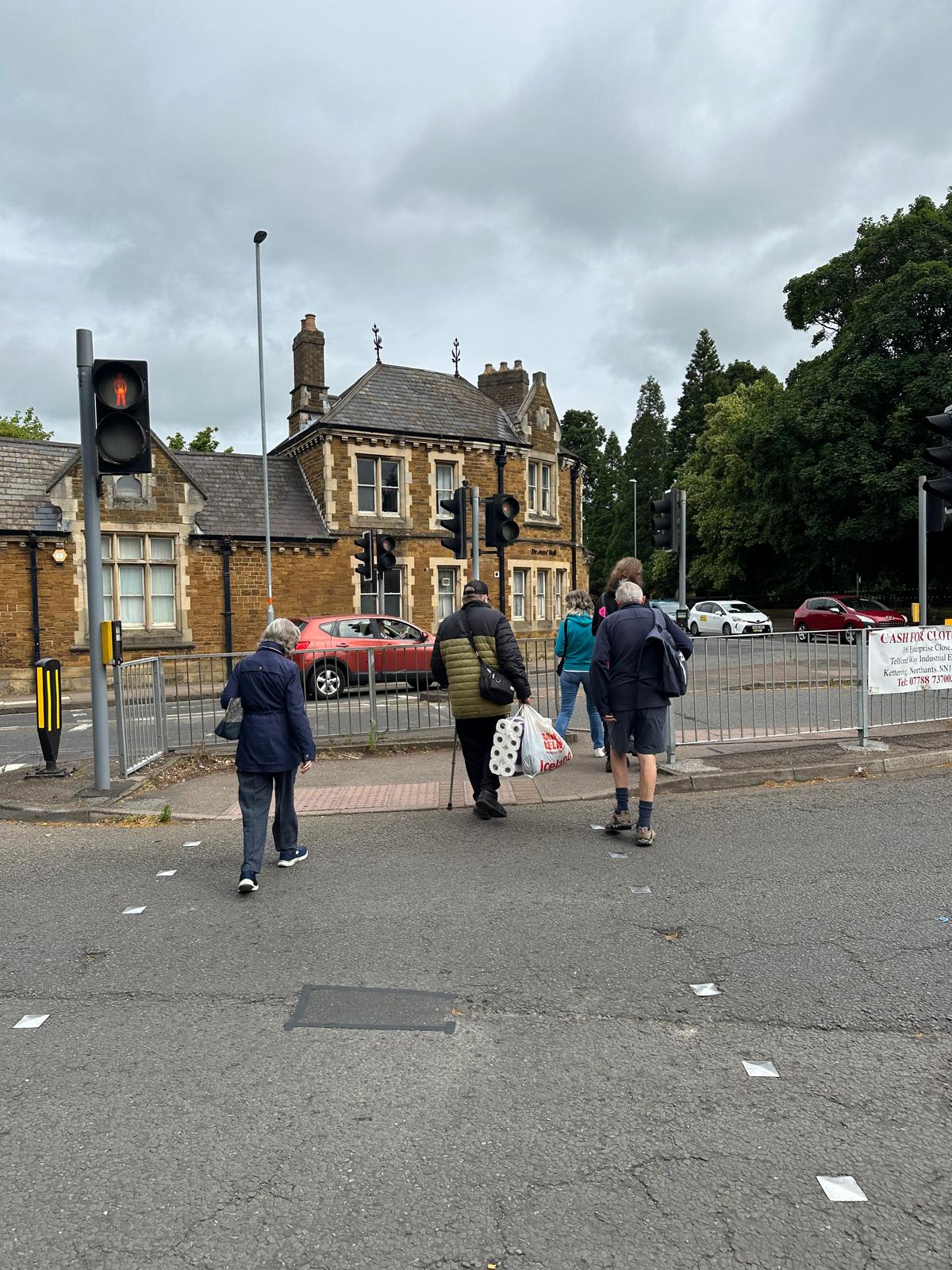 Walking in Kettering.