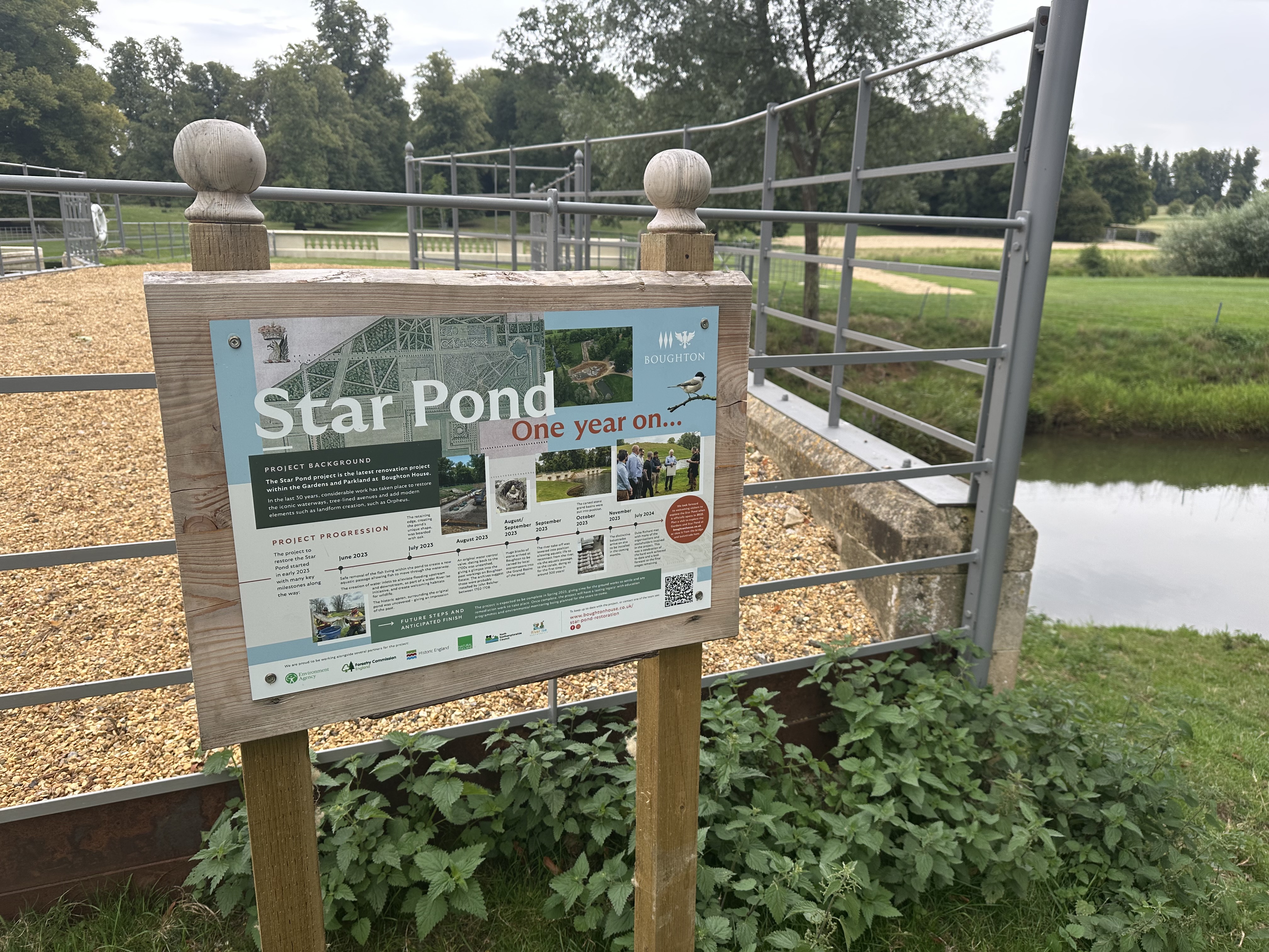 Star Pond Information Board.