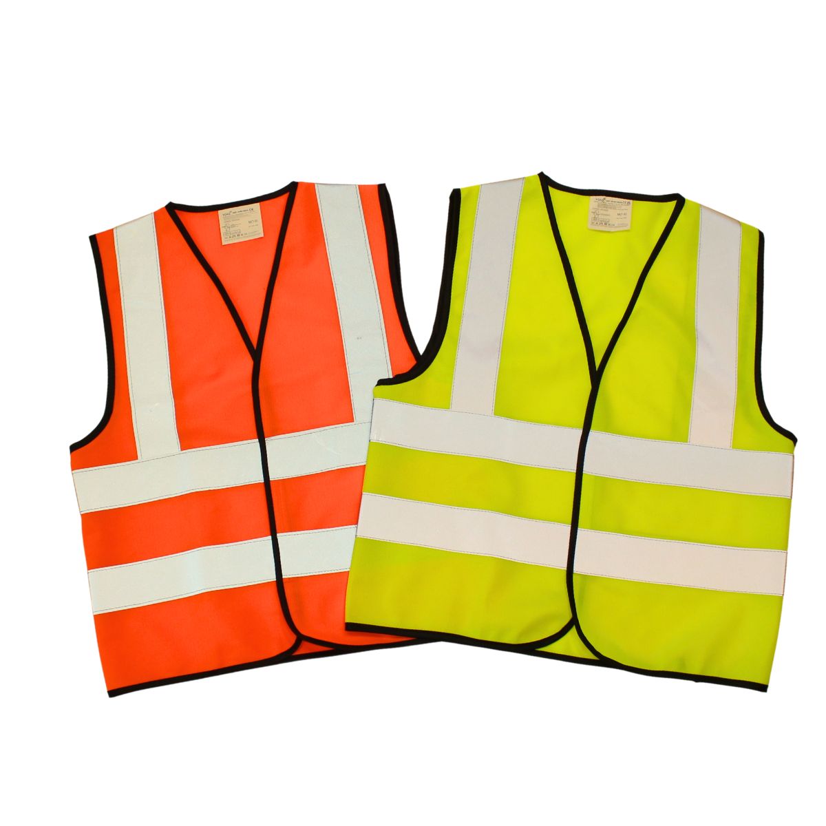 High Vis Child waistcoat orange and yellow