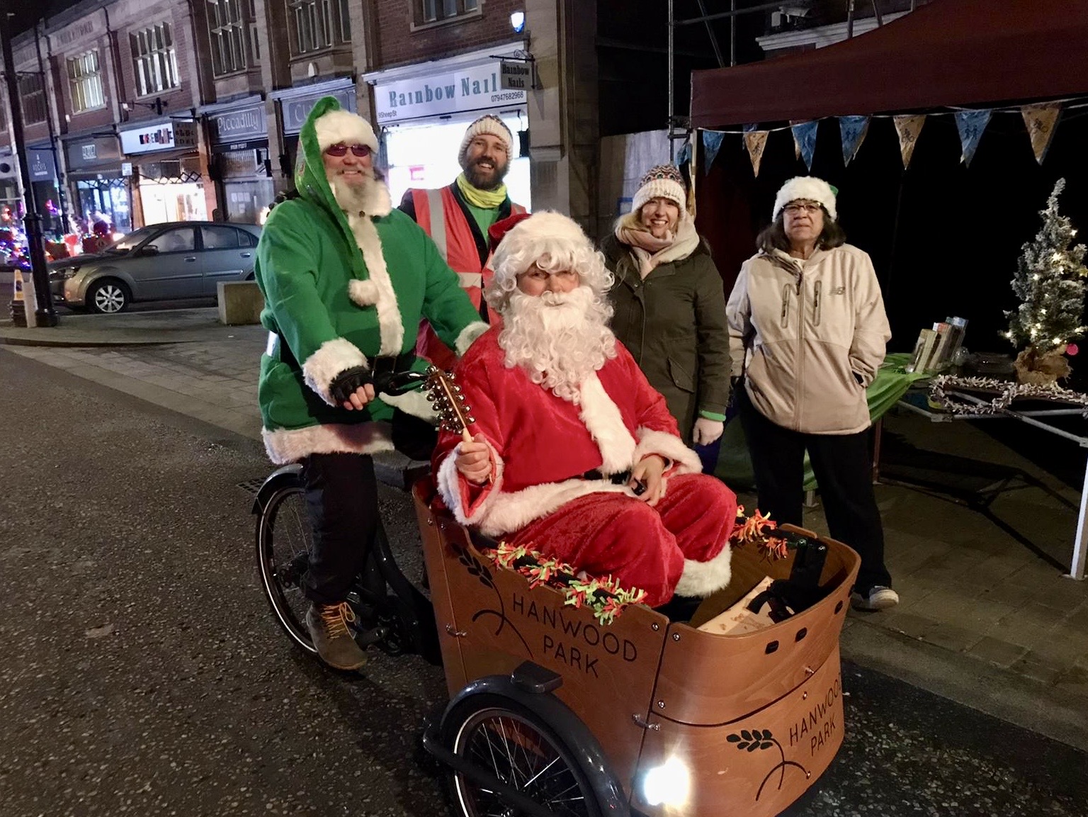 Brightwayz team with santa.