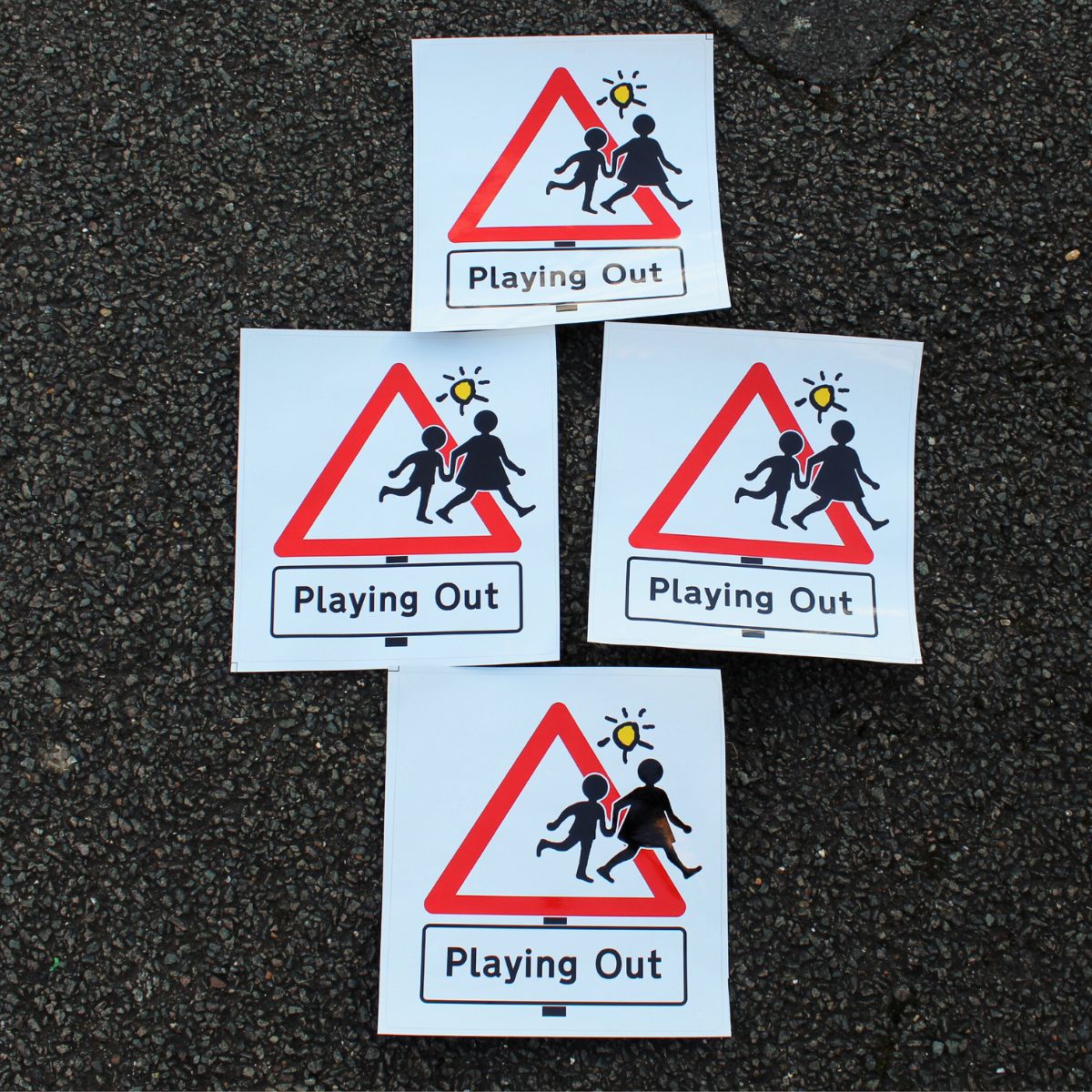 Playing Out Bin Stickers