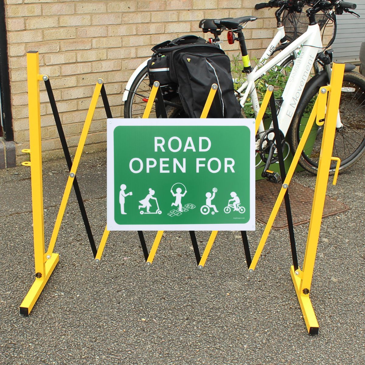 Road Open for Play Sign