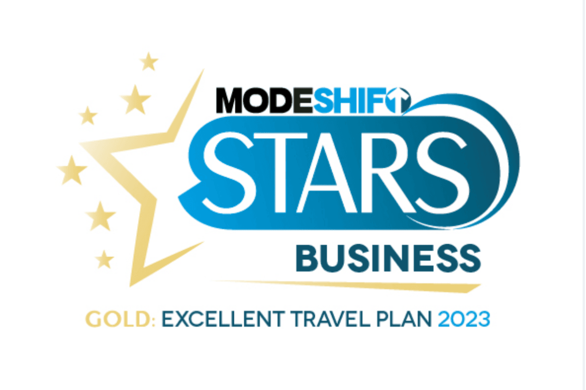 Modeshift STARS gold award Brightwayz 2023
