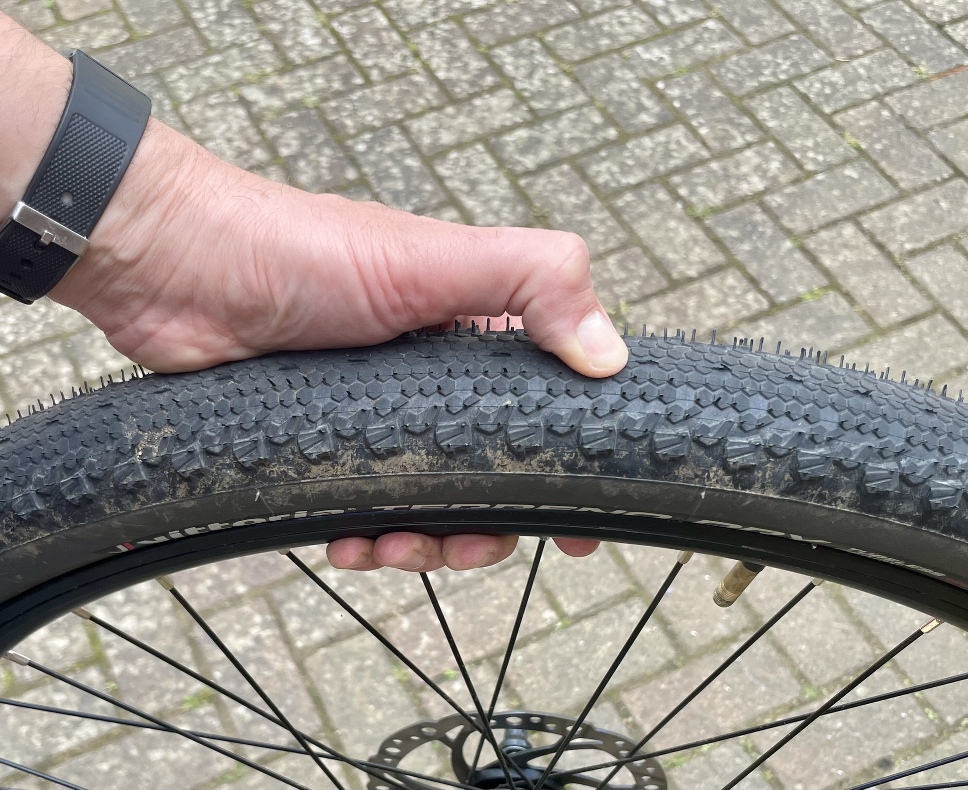 photo of a bike tyre