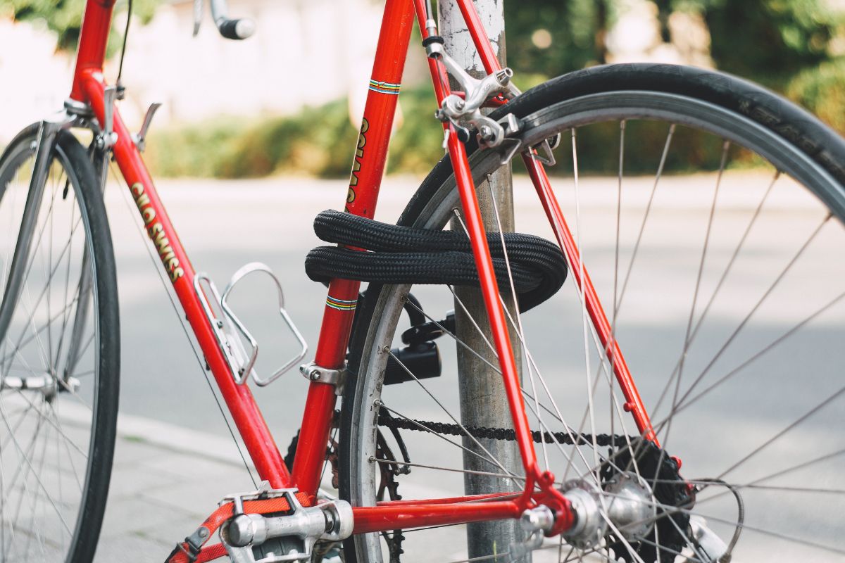 Locked up bike