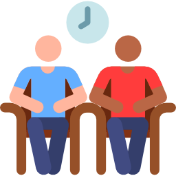 Sedantry lifestyle illustration.