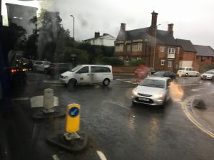 Traffic in the morning.