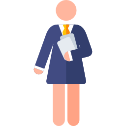 School girl illustration.